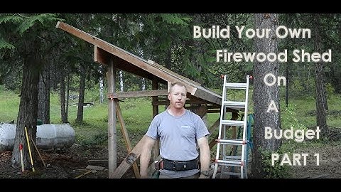 Building a Firewood Shed Part  1