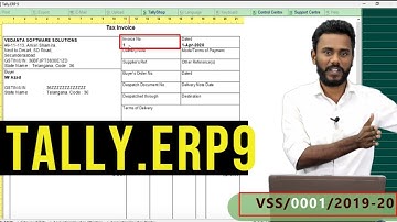Invoice Configuration-Voucher Numbering in Tally.ERP9 I Vedanta Educational Academy