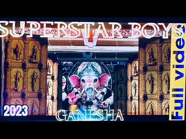 2023 SUPERSTAR BOYS GANESHA🔥😍|CELEBRATION|HALASURU|BANGALORE| Sunder kalakar|dhoolpet|hyderabed| class=