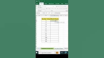 To Convert Month Numbers into Month Names in Excel #shorts #excel #exceltutorial #youtubeshorts