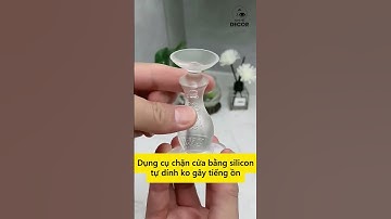 Dụng cụ chặn cửa bằng silicon tự dính ko gây tiếng ồn #hammedecor #decor #dodungtienich #tienich