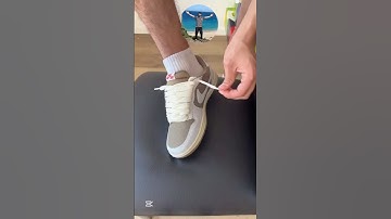 jordan 1 low thick lace tutorial (Best Way) #lace #tutorial