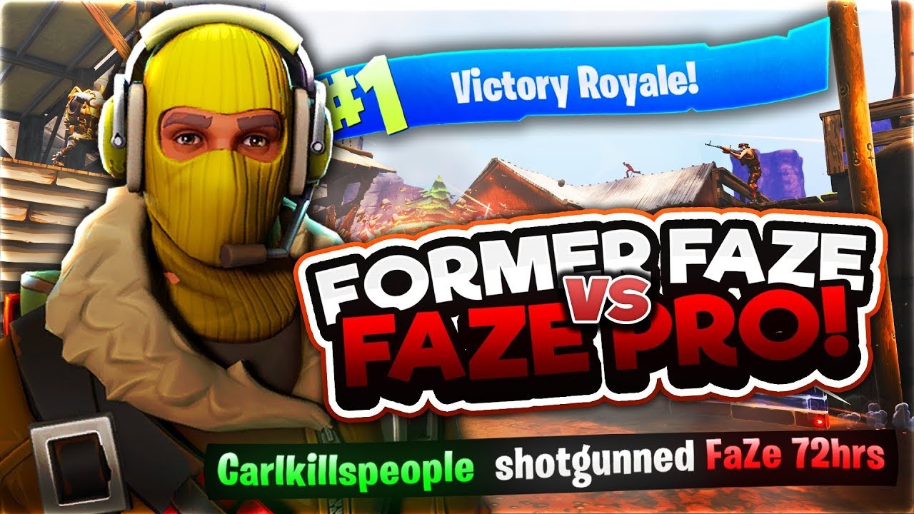 Former FaZe VS FaZe Pro! (CarlRed Vs FaZe 72hrs Fortnite 1v1)