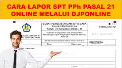 cara lapor spt pph 21 online melalui djponline - Durasi: 4.41. 