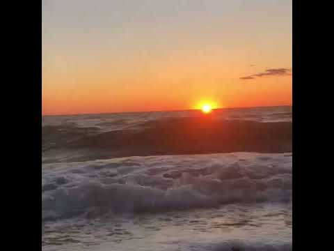 Look what I found - a beautiful sunset video #sunset #beach #ocean #sun #capemay