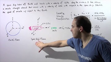Lorentz Velocity Transformation Example