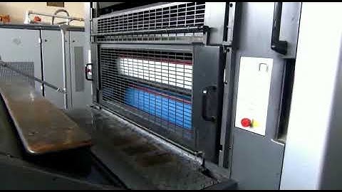 Working Video of Heidelberg SM 102 2P Offset Printing Machine