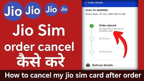 जिओ सिम ऑर्डर कैंसिल कैसे करें || ऑर्डर के बाद अपना जिओ सिम कार्ड कैसे कैंसिल करें