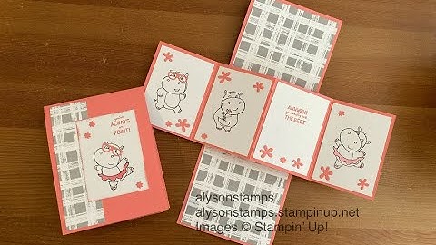 Pop and Twist Card Stamping Tutorial Technique Tuesday