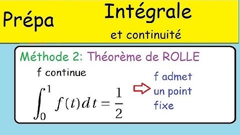 Intégration sur un segment et continuité - existence d