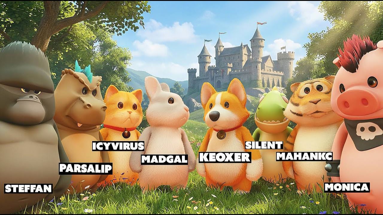 پارتی انیمالز با همه بچه ها 😂 Party Animals