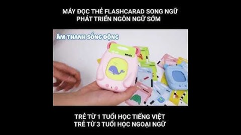 MÁY ĐỌC THẺ FLASHCARD song ngữ Anh - Việt