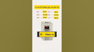 các mã lỗi thường gặp trên biến tần