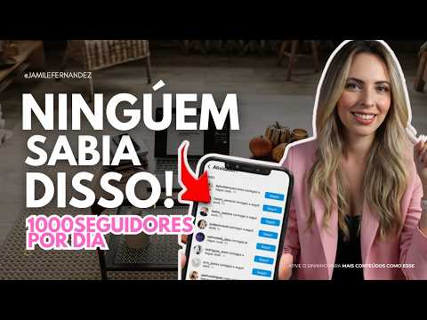 COMO GANHAR SEGUIDORES REAIS NO INSTAGRAM TODOS OS DIAS! De Graça (Método Infalível) - 2026 