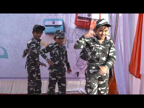 Sandeshe aate hai dance performance by our little kids  Apple international school keshod 