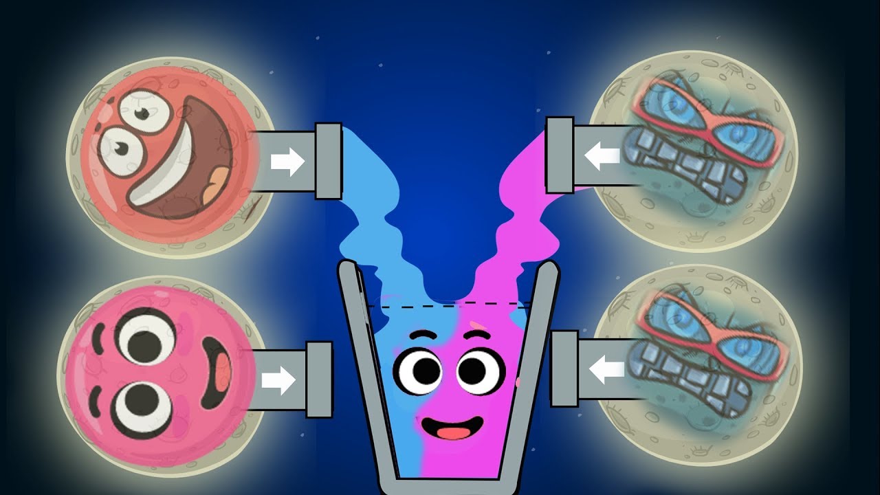 Happy Glass vs Love Balls in Red Ball 4 EPISODE 4 PERFECT 'THE MOON' Game For Kids