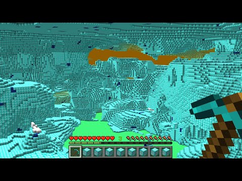 世界が全てダイヤブロックになりました【マイクラ】【鳥犬猿MODクラフト #78】