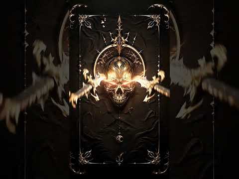 Galaxy Themes - [poly] sword and golden skull