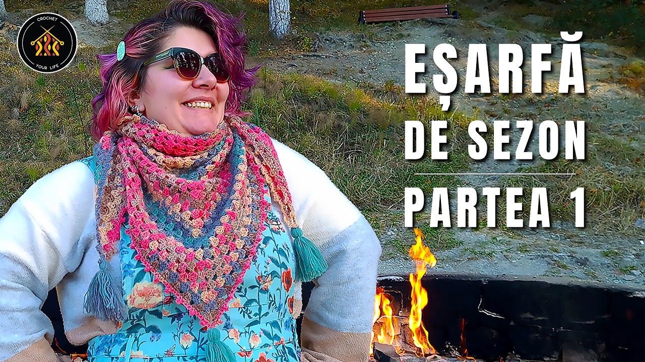Cum crosetam esarfa Roxy - Partea 1
