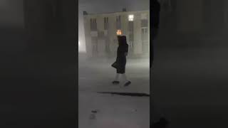 Ventisca En El Pueblo De Tiksi, Yakutia, 26 De Noviembre De 2024.