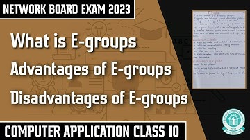 E-Groups | Advantage and Disadvantage of E-Groups | Networking 11