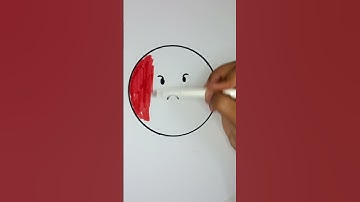 Draw Emoji face- Emoji drawing - Youtube Short