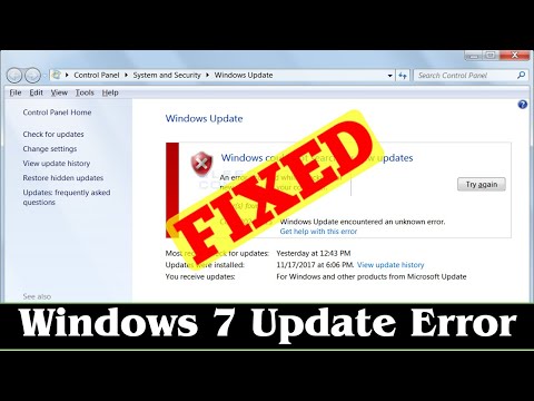 [SOLVED] How to Fix Windows 7 Update Error Problem Issue
