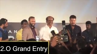 Rajnikanth, Akshay Kumar  Grand Entry  At Robot 2.O Trailer Launch | A R Rahman | Shankar