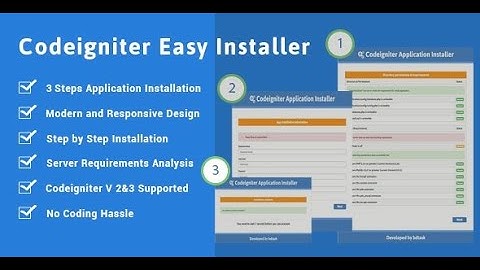 How to install Codeigniter using XAMPP?