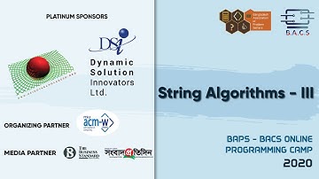 String - III: BAPS - BACS Online Programming Camp, 2020
