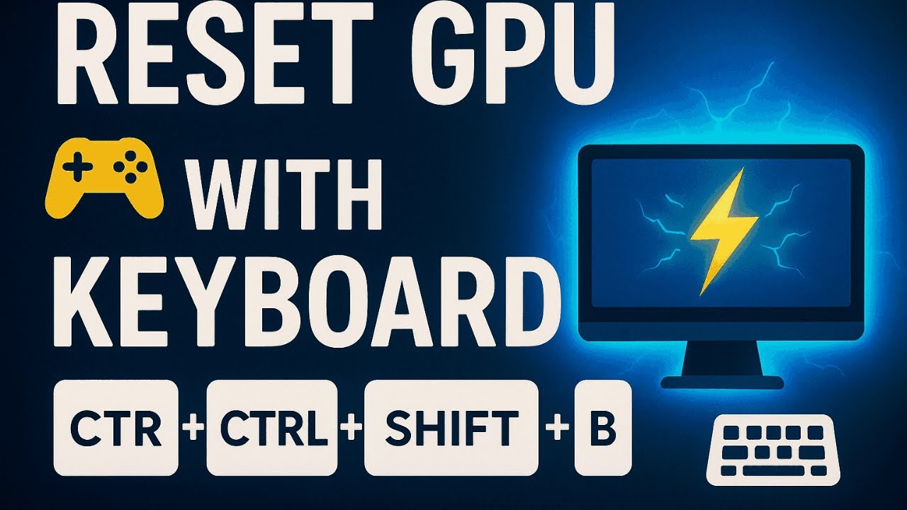Fix Screen Freezes Fast! Reset GPU Driver Shortcut 🎮 - YouTube