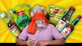 Blindfolded Guess The Food Challenge!! 😂 (HARD)