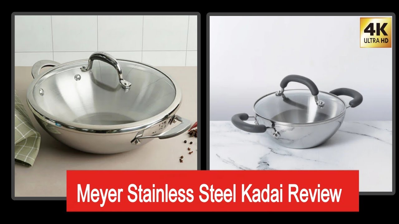 Buy Home Best Meyer Stainless Steel Kadai #unboxingvideo
