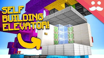 Making A SELF BUILDING ELEVATOR in Minecraft 1.13!