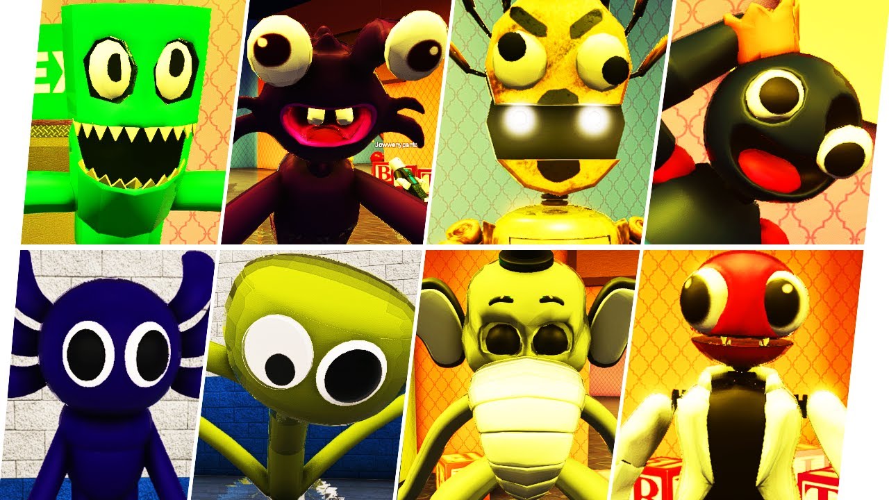 VEJA AGORA OS 7 NOVOS PERSONAGENS DO RAINBOW FRIENDS CHAPTER 2! JUMPSCARE  NEW RAINBOW FRIENDS MORPHS 