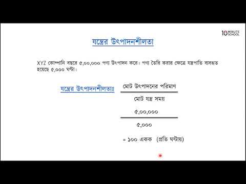 ০১.৩১. অধ্যায় ১ : উৎপাদন - উৎপাদনশীলতার পরিমাপক ১ [HSC]