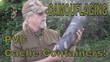 Camouflaging PVC Cache Containers!