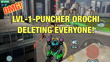 OMG! Level-1-Puncher Orochi Deleting Everyone! | War Robots FFA Gameplay