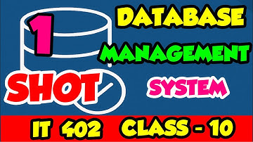 Database Management System DBMS Questions And Answers For CBSE BOARD Exam 2026 IT 402 Class 10
