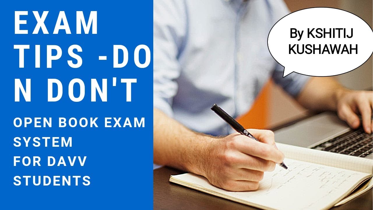 Open Book Exam Tips in Hindi | Exam Do n Don't | | DAVV | Educational Video |By KSHITIJ KUSHAWAH