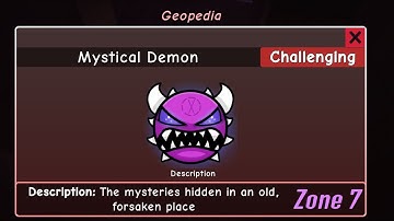 How to get MYSTICAL DEMON in FIND THE GEOMETRY DASH Difficulties Roblox Zone 7