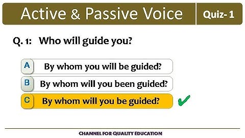 Practice Test:  Active Voice vs Passive Voice | English Grammar solution for all competitive tests