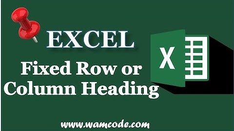 Freeze and Unfreeze Panes (Rows & Columns) in Excel || #WamCode