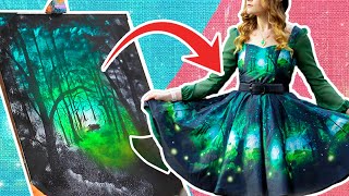How I used Spoonflower to Make a Painting Into a Dress