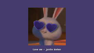 love me - justin bieber (speed up)✨ Resimi