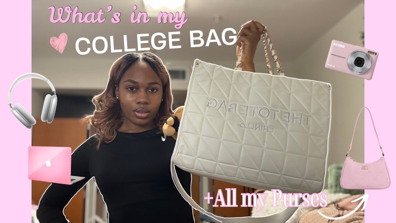 What’s in My College Tote 👜 📓✨  + My Everyday Purses 🤍