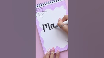 Creative Front Page Idea: Maths 🕸️ #shorts #halyncalligraphy #frontpage