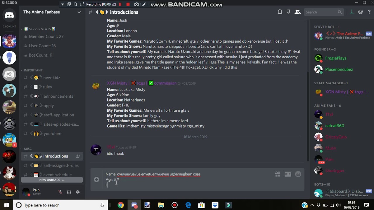 Discord Intro Template