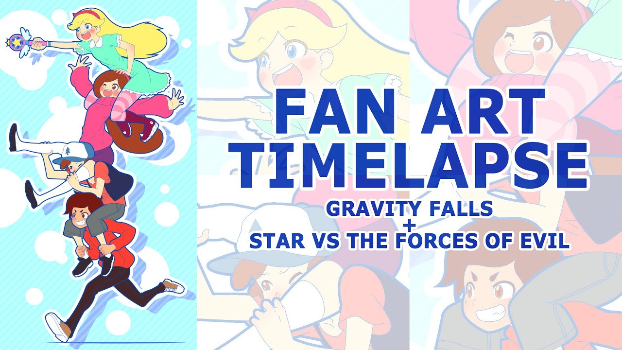 Fan Art Timelapse: Gravity Falls + Star vs the Forces of Evil