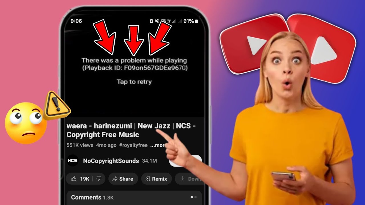 Como corrigir o erro de ID de reprodução no YouTube - YouTube